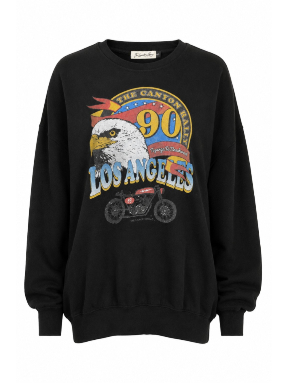 The Laundry Room Los Angeles Canyon Rally Eagle Graphic Sweatshirt Sz S NWT USA
